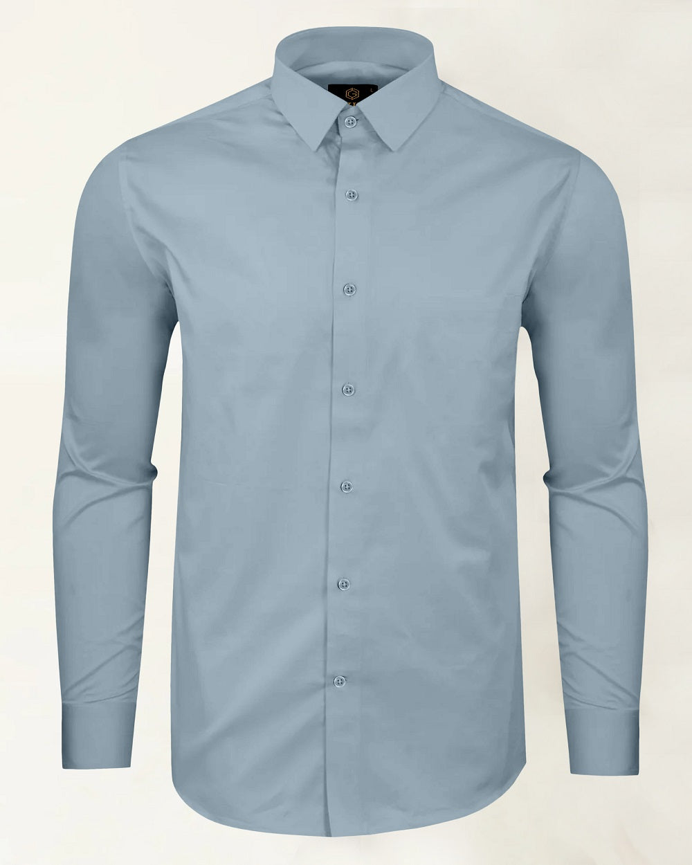 Grey Premium Giza Satin Cotton Full Sleeve Shirt For Men - Givuil