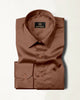 Brown Premium Giza Satin Cotton Full Sleeve Shirt For Men - Givuil