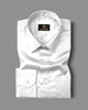 White Premium Giza Satin Cotton Full Sleeve Shirt For Men - Givuil